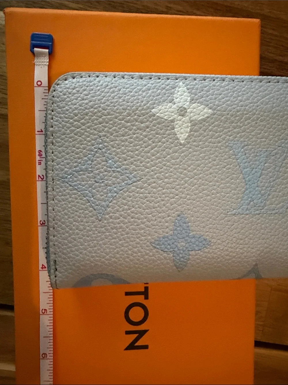 Louis Vuitton Light Blue Monogram Zip-Around Wallet